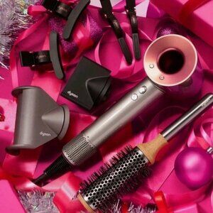 DYSON Supersonic Origin Hair Dryer Nickel/Copper + All Styling Accessories NIB